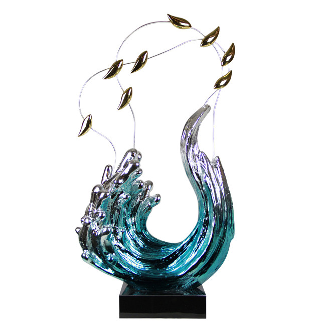 隨波逐流5 玻璃鋼雕塑在酒店會所中的藝術魅力